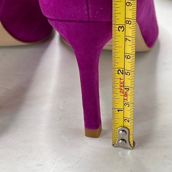 Shoe The Bear Cora Metal Toes Suede Heel Purple Women's 7/EU38 Tried On - Picture 6 of 11